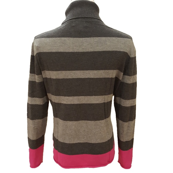 jcpenney Sweaters Jc Penney Striped Cashmere Blend Turtleneck Pm